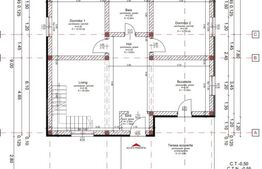 Casa plan parter și mansardă, 3 camere, 91 mp, în Mărgineni