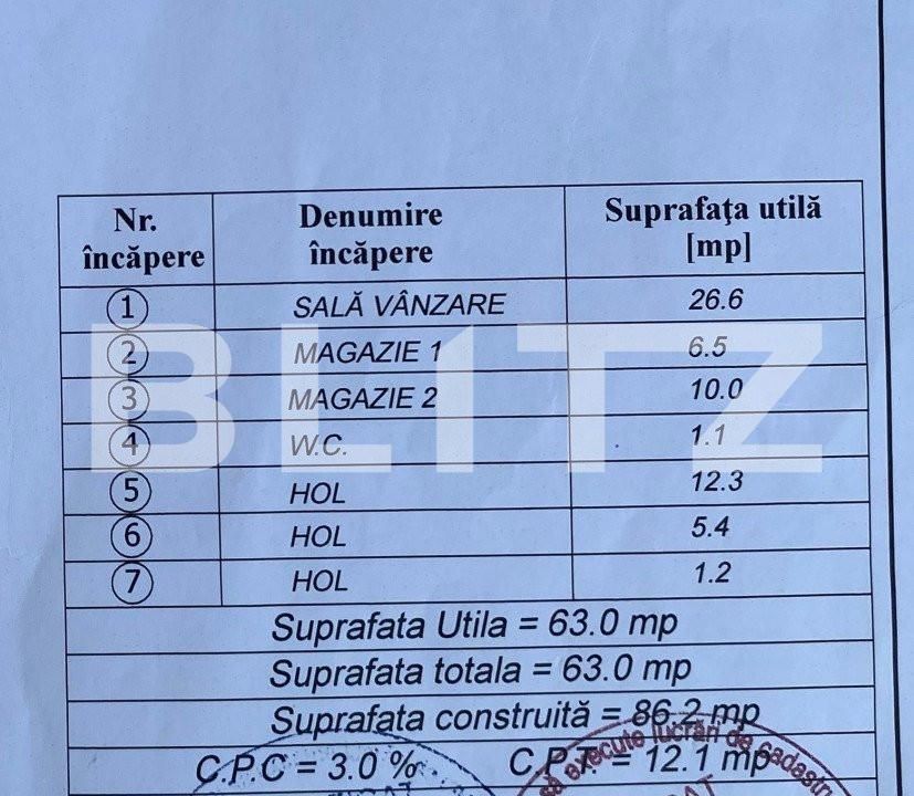 Spațiu comercial de închiriat Central - 164647SIC | BLITZ Bacău | Poza2