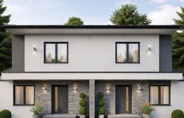 Duplex de vanzare, 124 mp, la rosu sau semifinisat