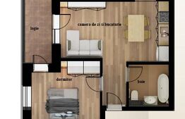 Apartament cu 1 cameră Bloc nou | Etaj 1 44 mp utili Compartimentare eficienta!