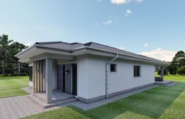 Casă nouă, parter – 100 mp utili | finisată la cheie | teren cu curte amenajată