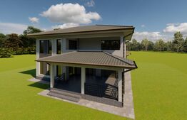 Casă nouă, P+1 – 260 mp utili | finisată la cheie | teren cu curte amenajată