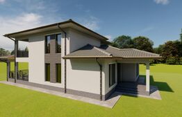 Casă nouă, P+1 – 260 mp utili | finisată la cheie | teren cu curte amenajată