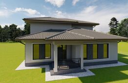 Casă nouă, P+1 – 260 mp utili | finisată la cheie | teren cu curte amenajată