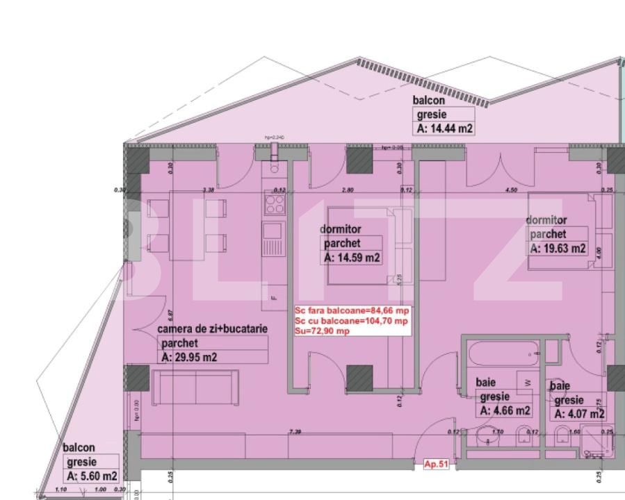 Apartament de vânzare 3 camere Progresul - 183385AV | BLITZ Baia Mare | Poza11