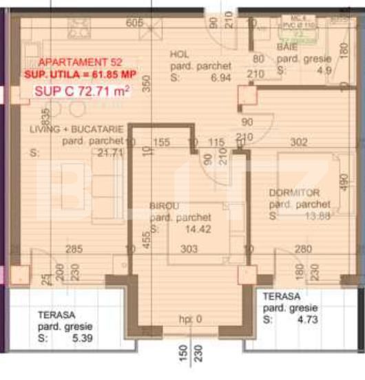 Apartament de vânzare 3 camere Independentei - 183476AV | BLITZ Baia Mare | Poza3