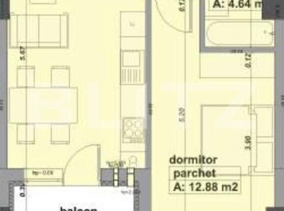 Apartament de vânzare 2 camere Sud-Est - 184063AV | BLITZ Baia Mare | Poza3
