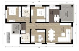 Casă parter, 93.40 mp, zona Exterior Est