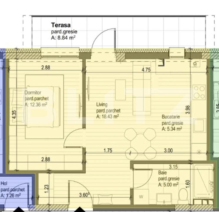 Apartament de vânzare 2 camere Central - 186163AV | BLITZ Baia Mare | Poza3