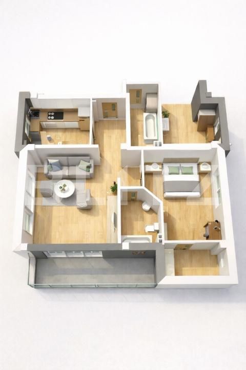 Apartament de vânzare 2 camere Vest - 188310AV | BLITZ Baia Mare | Poza3