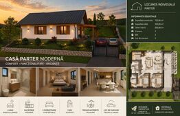 Casă Individuală Modernă – Panoramă Spectaculoasă spre Oraș și Munte