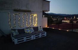 Apartament 2 camere 50 mp, terasă 50 mp, vedere panoramică, zona Ultracentral 