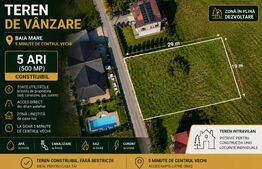 Teren intravilan, 5 ari, Zona Vrancei