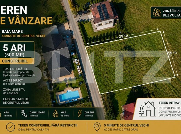 Teren de vânzare Exterior Sud - 202378TV | BLITZ Baia Mare | Poza1