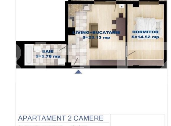 Apartament de vânzare 2 camere Centura - 103581AV | BLITZ Bistriţa | Poza1