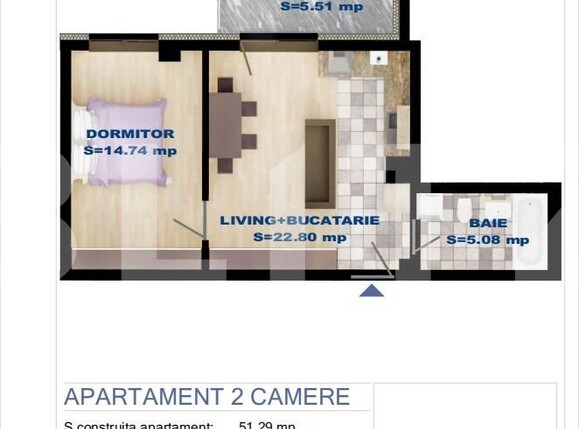 Apartament de vânzare 2 camere Centura - 103829AV | BLITZ Bistriţa | Poza6