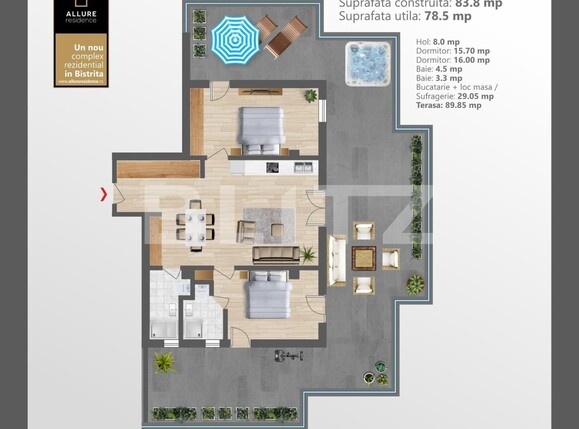 Apartament de vânzare 3 camere Centura - 112358AV | BLITZ Bistriţa | Poza1