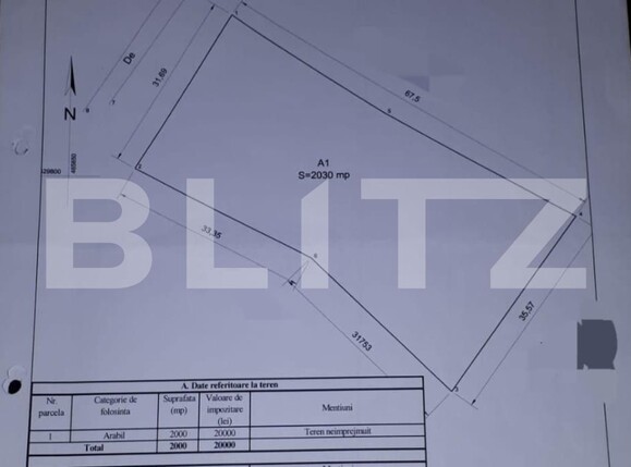 Teren de vânzare Unirea - 112420TV | BLITZ Bistriţa | Poza1
