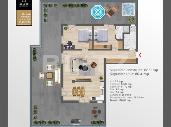 Apartament de vânzare 3 camere Centura - 112784AV | BLITZ Bistriţa | Poza1