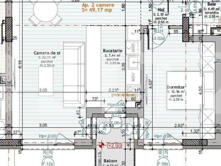 Apartament de vânzare 2 camere Calea Moldovei - 116709AV | BLITZ Bistriţa | Poza1