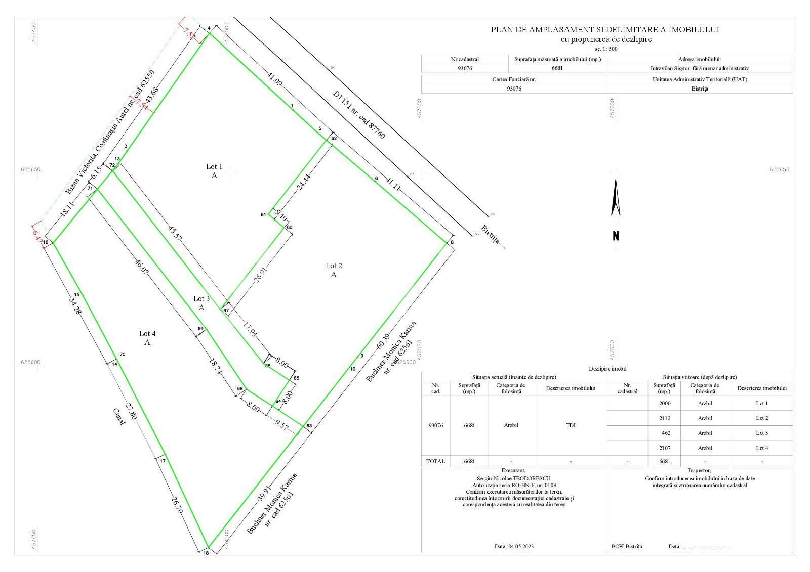 Teren de vânzare Periferie - 121330TV | BLITZ Bistriţa | Poza1