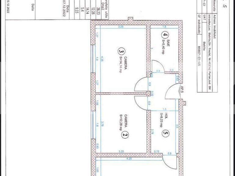 Apartament de vânzare 3 camere Cetății - 122324AV | BLITZ Bistriţa | Poza1