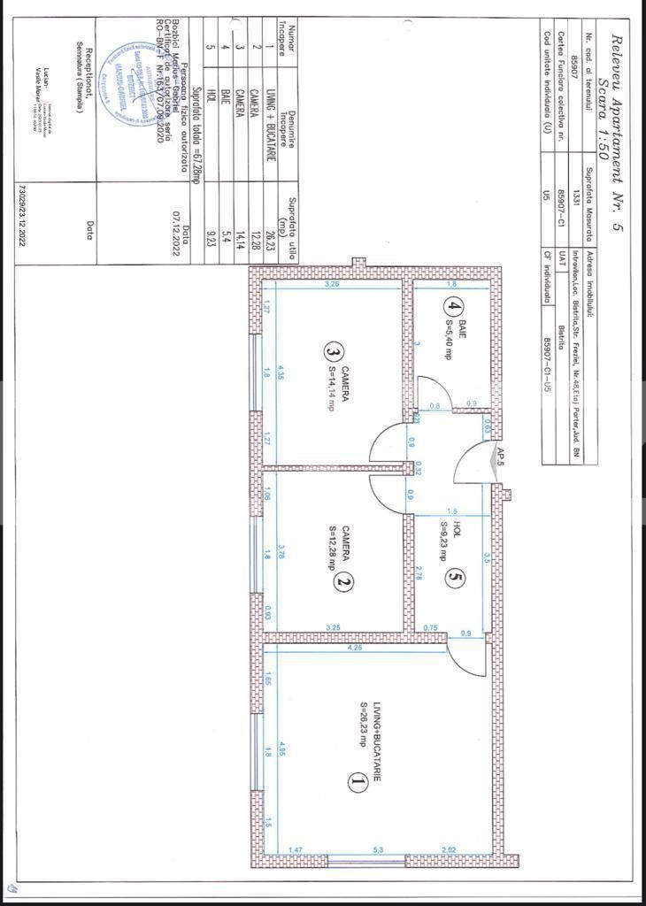 Apartament de vânzare 3 camere Cetății - 122324AV | BLITZ Bistriţa | Poza1