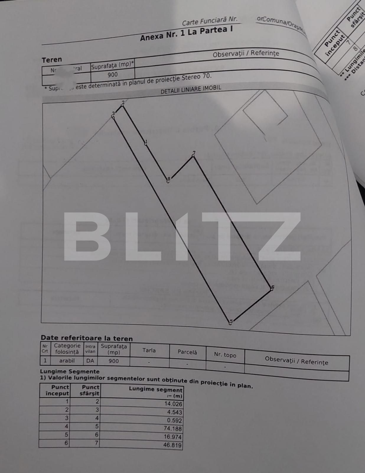 Teren de vânzare Centura - 126399TV | BLITZ Bistriţa | Poza1