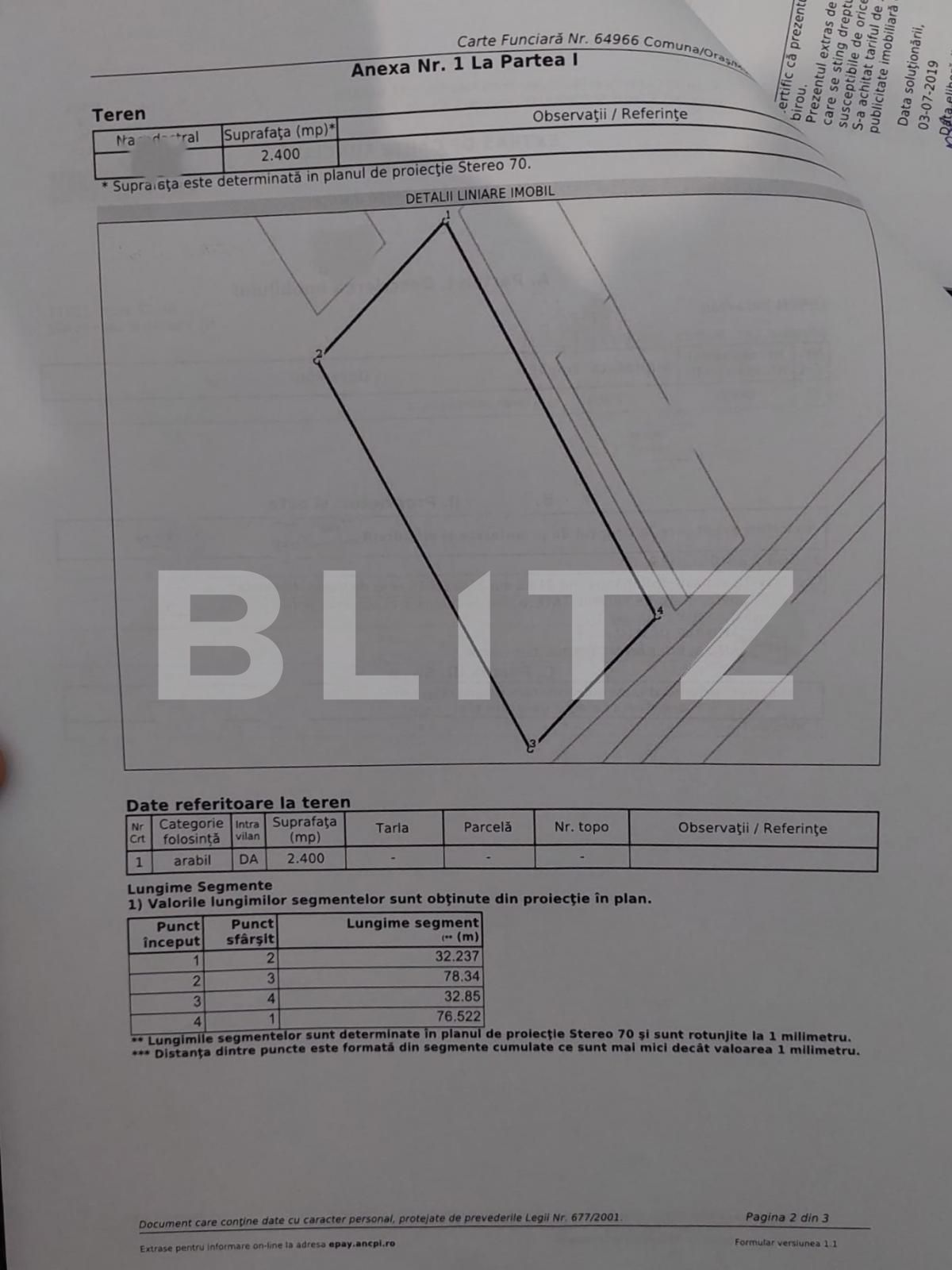 Teren de vânzare Centura - 126408TV | BLITZ Bistriţa | Poza1