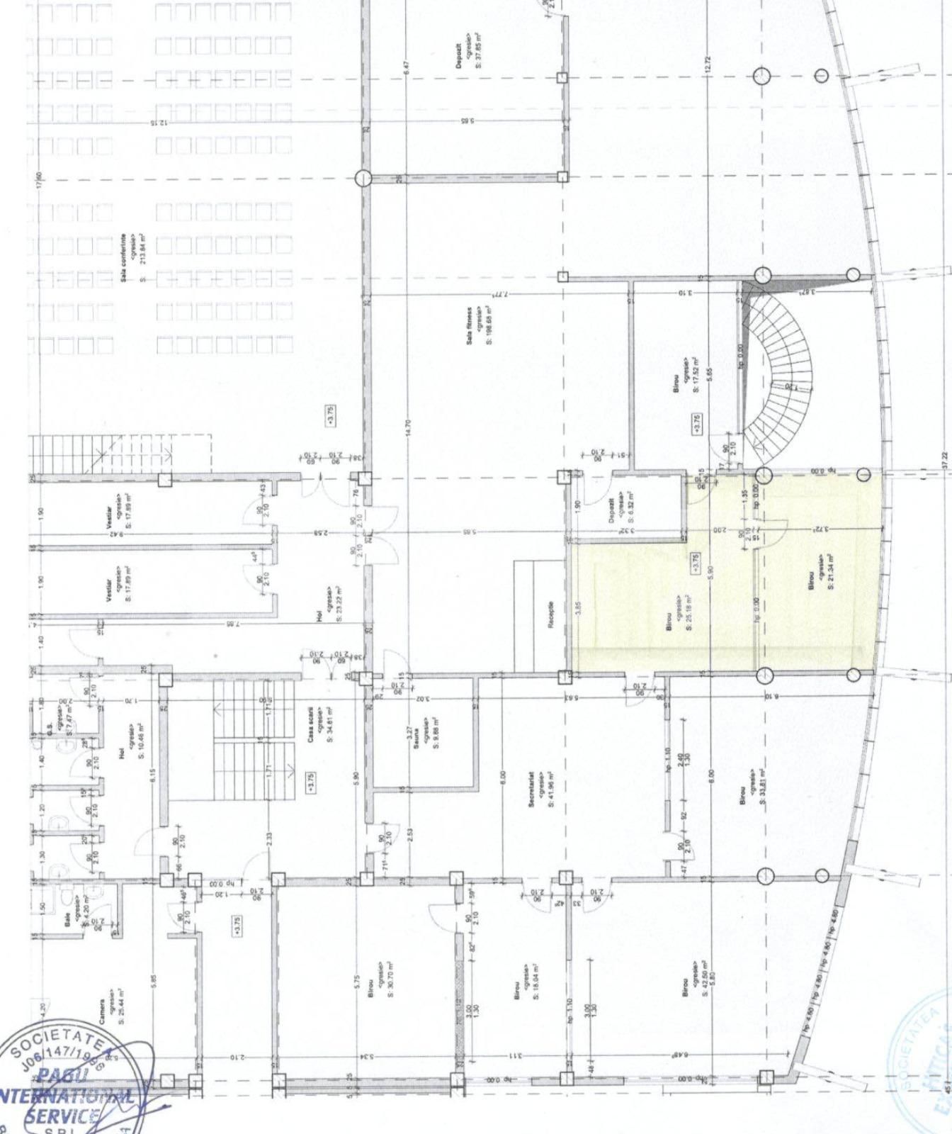 Birou de inchiriat, 45 mp in Bistrita