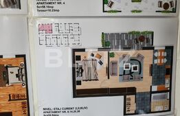 Apartament 3 camere , 60 mp, terasa, Centura