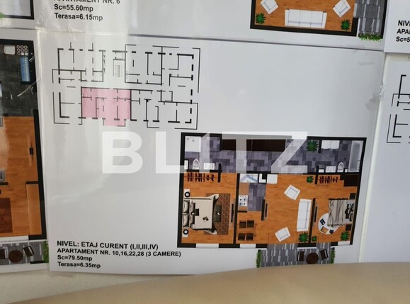 Apartament de vânzare 3 camere Centura - 129795AV | BLITZ Bistriţa | Poza1