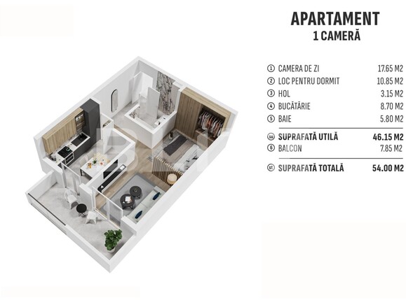 Garsonieră de vânzare Centura - 130436AV | BLITZ Bistriţa | Poza1