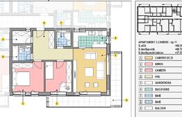 Apartament de 3 camere, 67mp, terasa 18mp, zona Mall