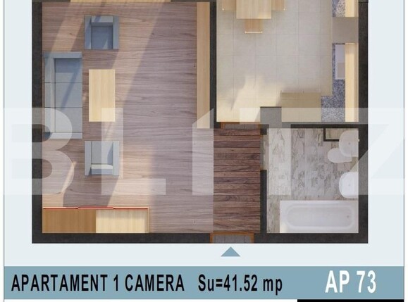 Garsonieră de vânzare Calea Moldovei - 131617AV | BLITZ Bistriţa | Poza1