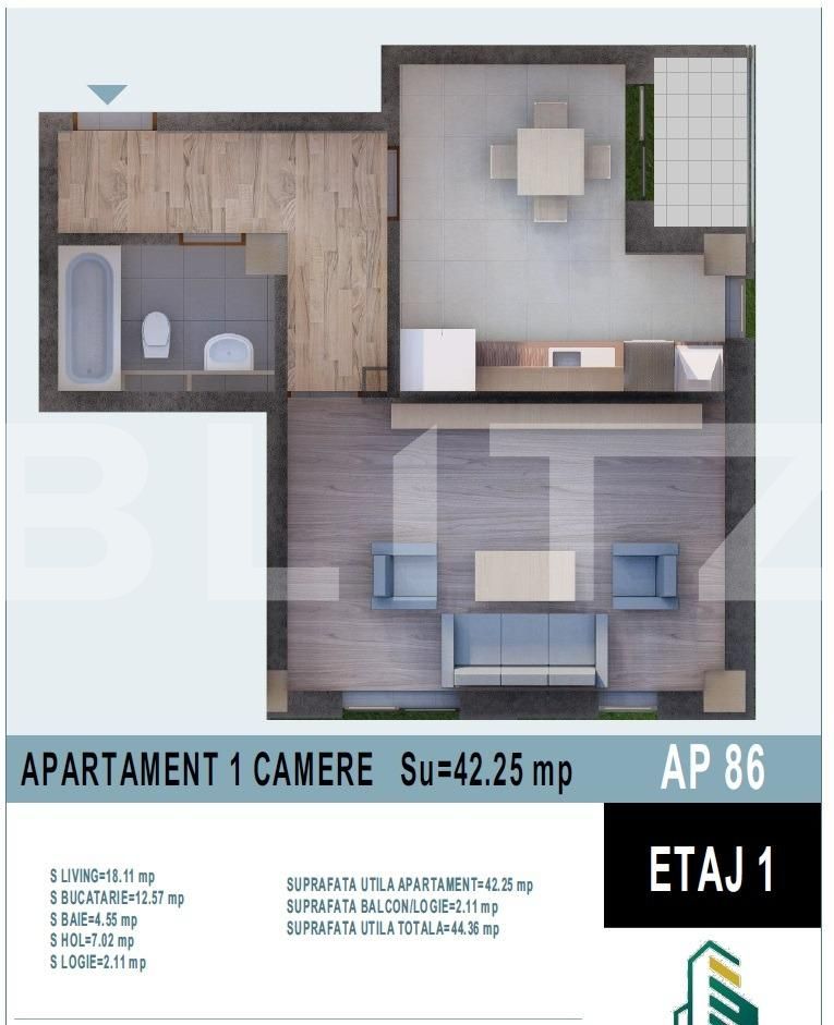 Garsonieră de vânzare Calea Moldovei - 131627AV | BLITZ Bistriţa | Poza1