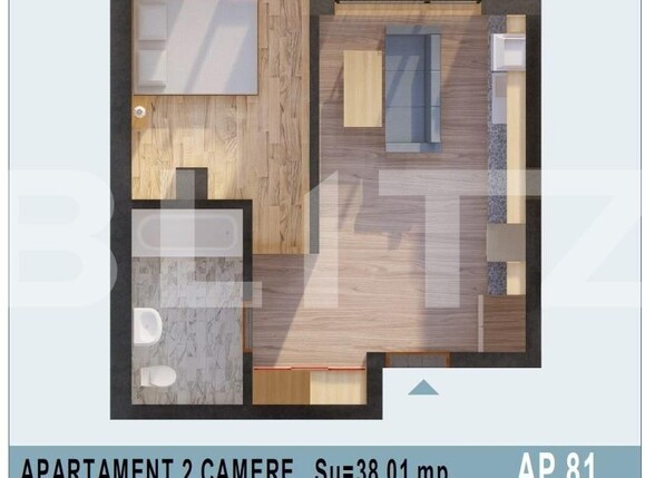 Apartament de vânzare 2 camere Calea Moldovei - 131635AV | BLITZ Bistriţa | Poza1