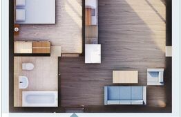 Apartament 2 camere, 42mp utili, Calea Moldovei