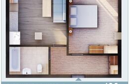 Apartament 2 camere, 43mp utili, Calea Moldovei