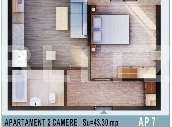 Apartament de vânzare 2 camere Calea Moldovei - 131663AV | BLITZ Bistriţa | Poza1