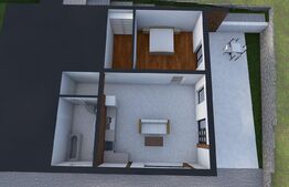 Apartament de 2 camere ”la alb” la casa, 65mp utili, terasa de 50mp 