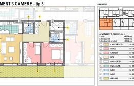 Apartament de 3 camere, 67mp utili, gradina 22mp, Calea Moldovei!