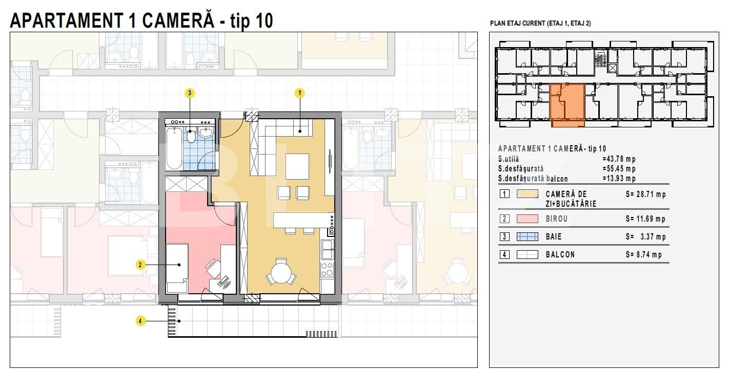 Garsonieră de vânzare Calea Moldovei - 132292AV | BLITZ Bistriţa | Poza1