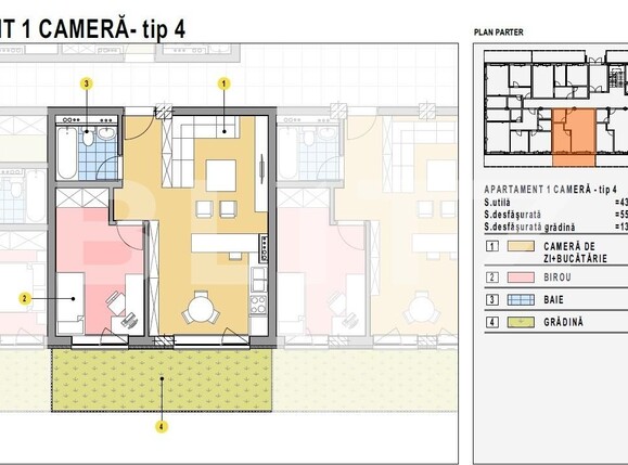 Garsonieră de vânzare Calea Moldovei - 132295AV | BLITZ Bistriţa | Poza1