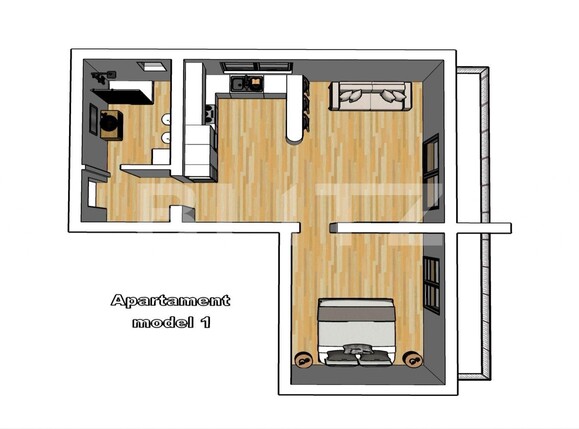 Apartament de vânzare 2 camere Centura - 132403AV | BLITZ Bistriţa | Poza1