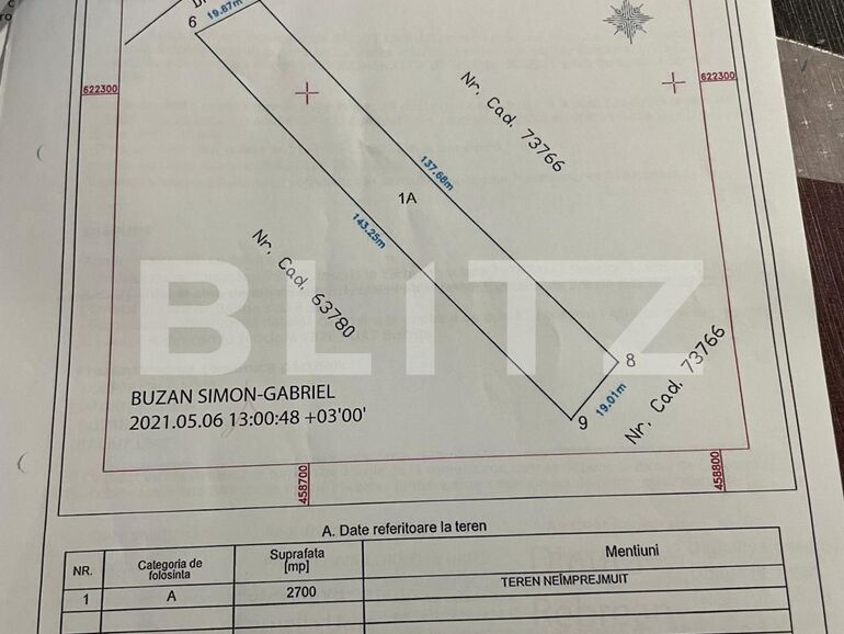 Teren de vânzare Viișoara - 133587TV | BLITZ Bistriţa | Poza1
