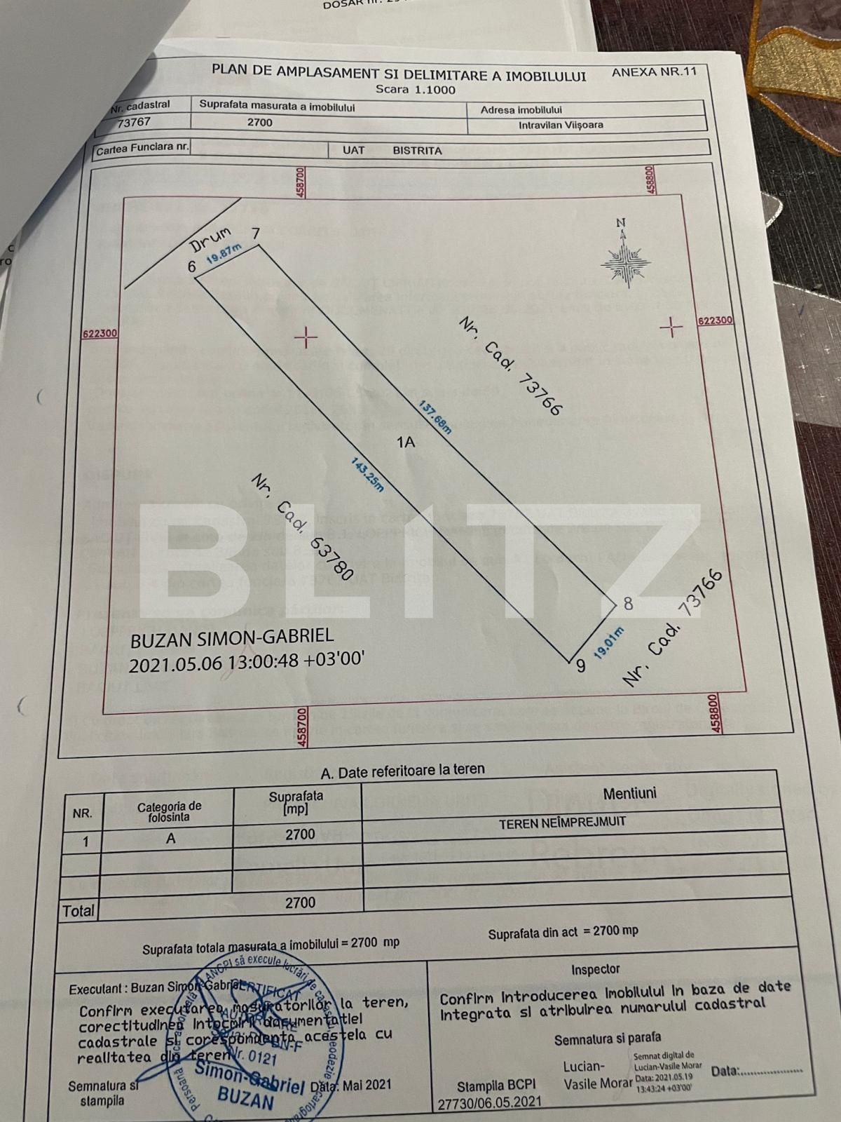 Teren de vânzare Viișoara - 133587TV | BLITZ Bistriţa | Poza1