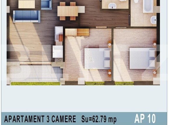 Apartament de vânzare 3 camere Calea Moldovei - 136081AV | BLITZ Bistriţa | Poza1