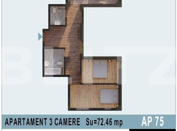 Apartament de vânzare 3 camere Calea Moldovei - 136084AV | BLITZ Bistriţa | Poza1