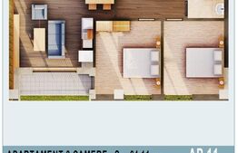 Apartament de 3 camere, bloc nou, Calea Moldovei! 